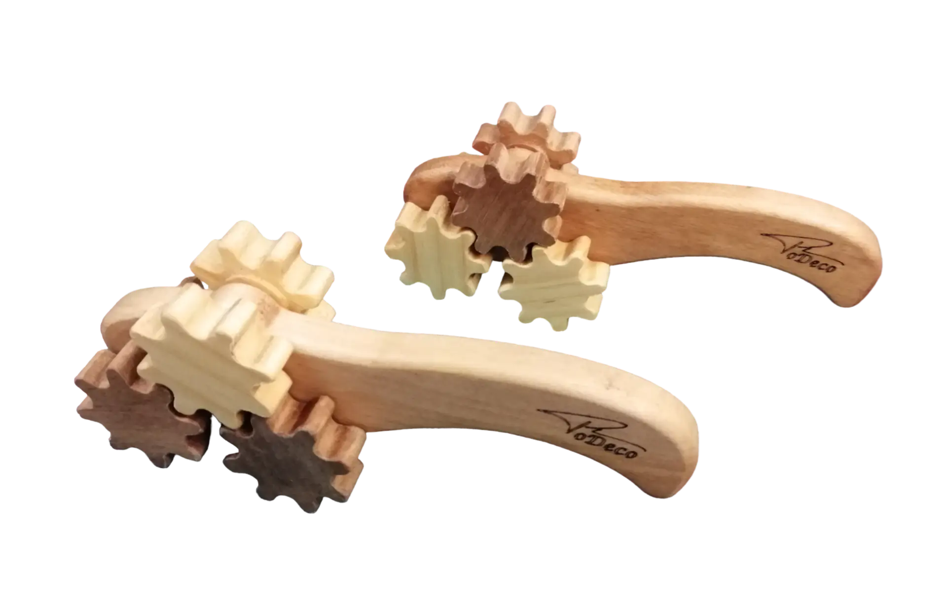 Masajeador de madera "Gear-Style" de madera maciza - Image 2