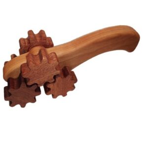 Masajeador de madera "Gear-Style" de madera maciza